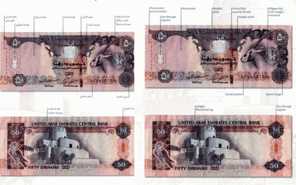 UAE 50 new currency note