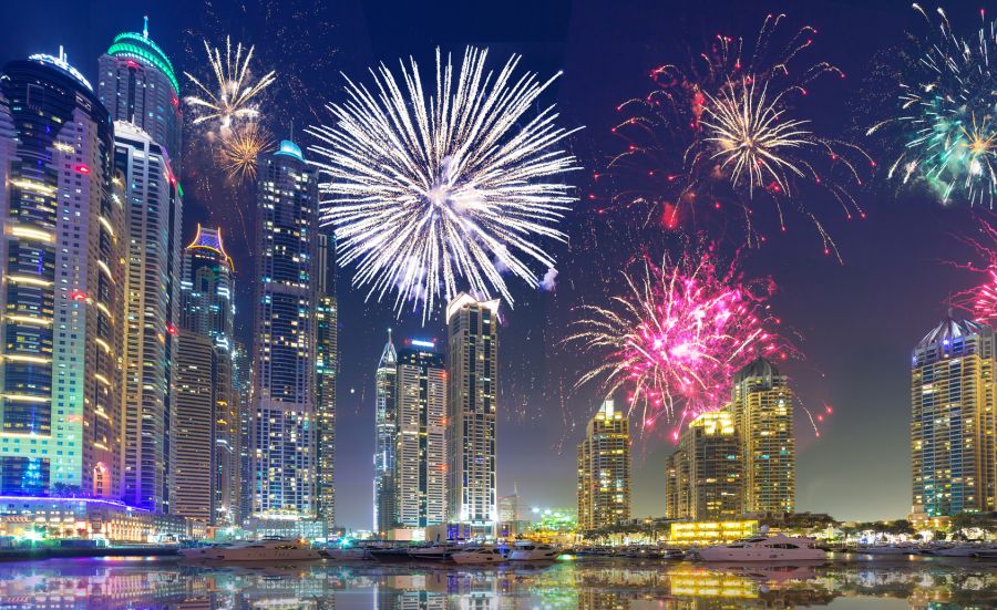 celebrate new year in dubai